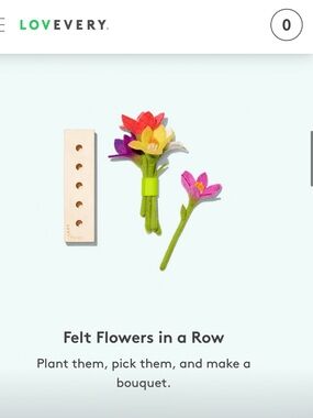 Lovevery-Felt Flowers in a Row